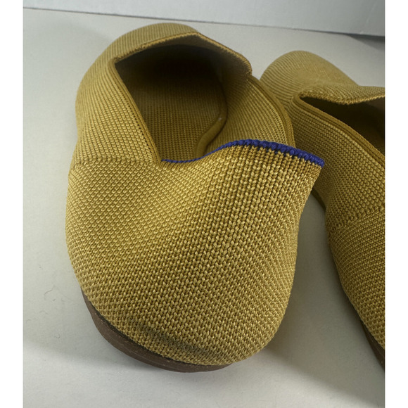 Rothy’s LemonDrop Loafers Round Toe Ballet Flat Slip On Knit Yellow Shoes 8.5 - Picture 8 of 16